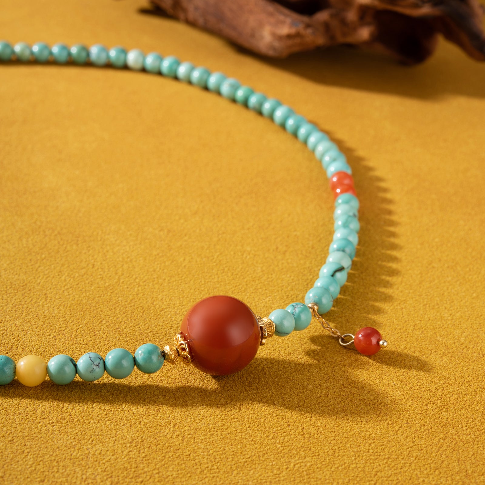 NO.6 Beeswax Bead Necklace